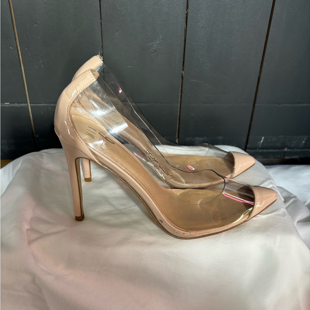 Mix No. 6 Nude and Clear Heels